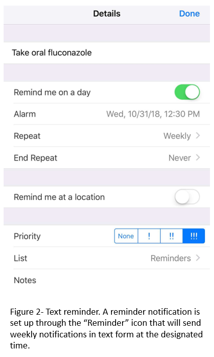 Using mobile phone reminders for medication